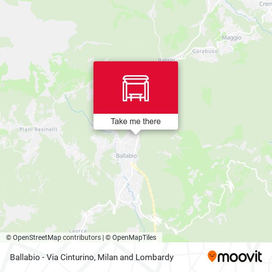 Ballabio - Via Cinturino map