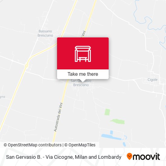 San Gervasio B. - Via Cicogne map