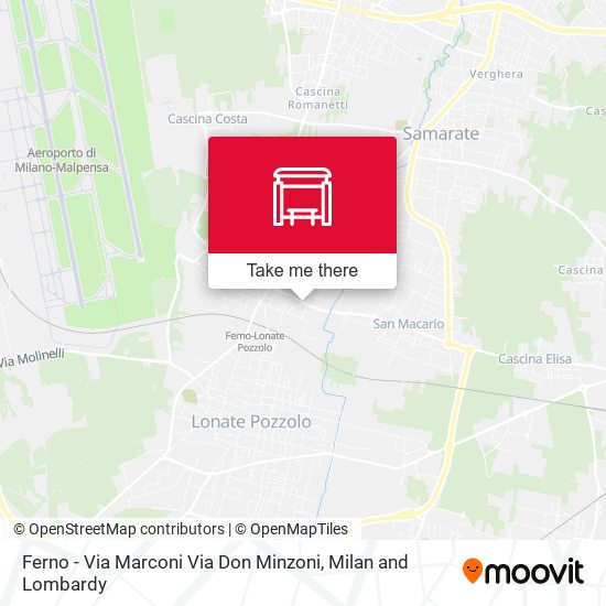 Ferno - Via Marconi Via Don Minzoni map