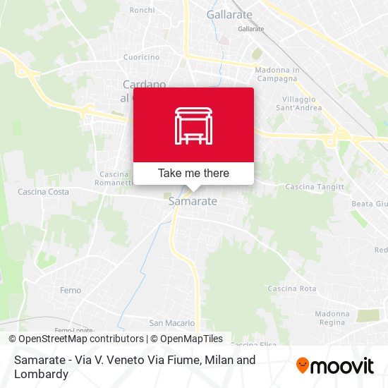 Samarate - Via V. Veneto Via Fiume map