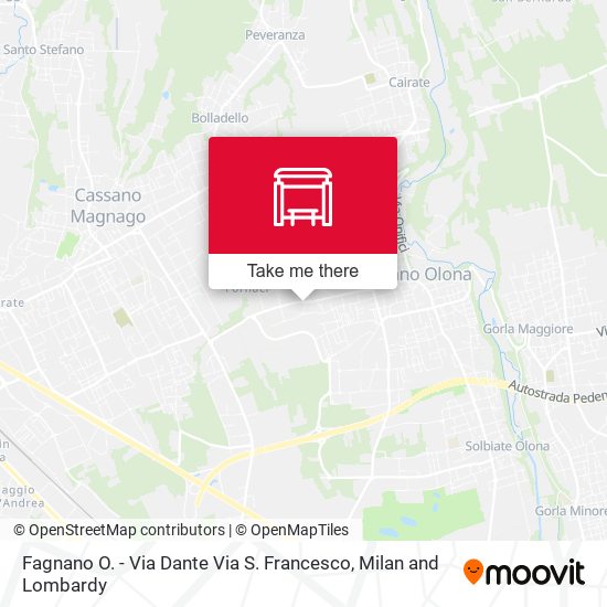 Fagnano O. - Via Dante Via S. Francesco map
