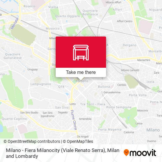 Milano - Fiera Milanocity (Viale Renato Serra) map
