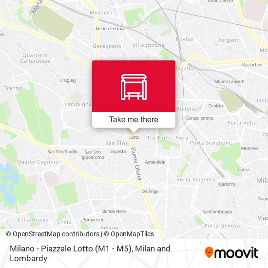 Milano - Piazzale Lotto (M1 - M5) map