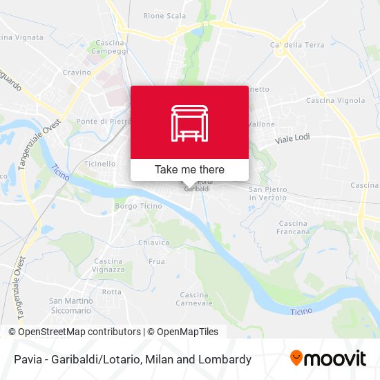 Pavia - Garibaldi/Lotario map