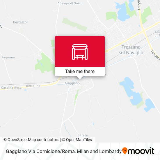 Gaggiano Via Cornicione/Roma map