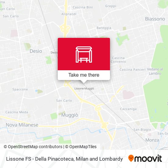 Lissone FS - Della Pinacoteca map