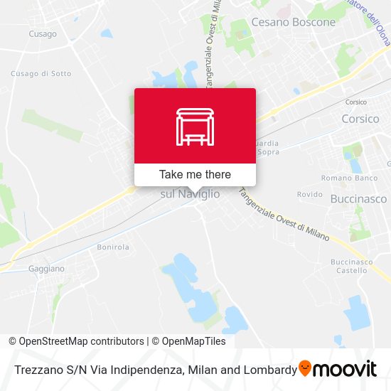 Trezzano S/N Via Indipendenza map