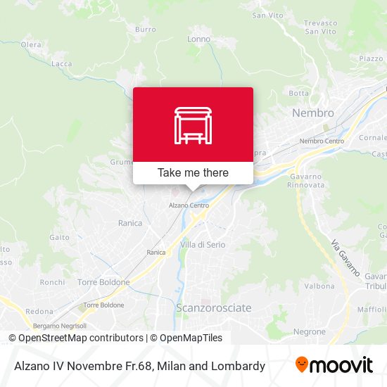 Alzano IV Novembre Fr.68 map