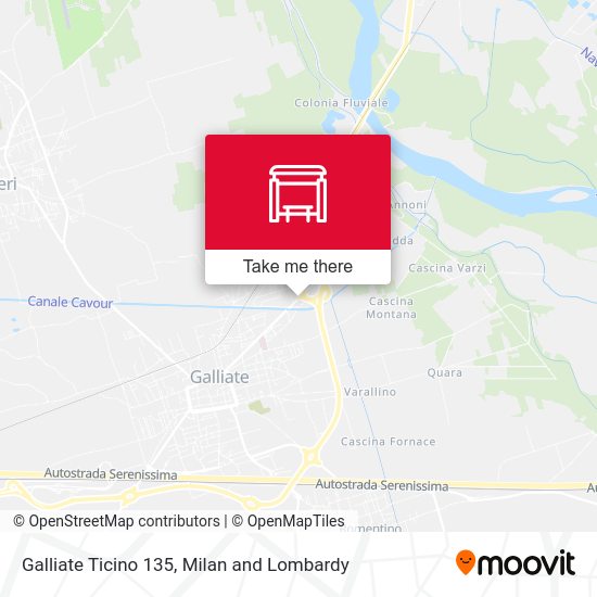 Galliate Ticino 135 map