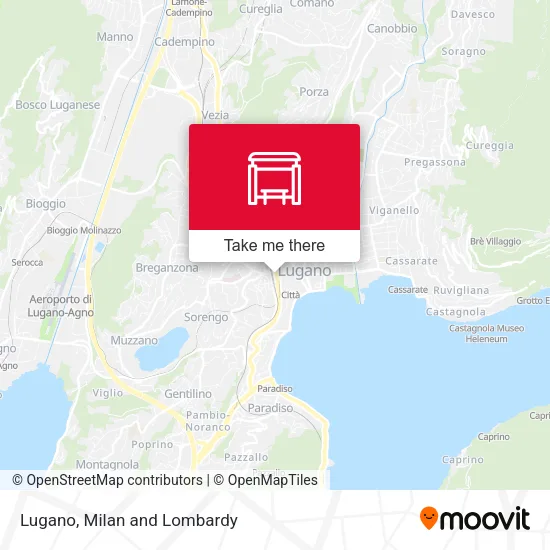 Lugano map