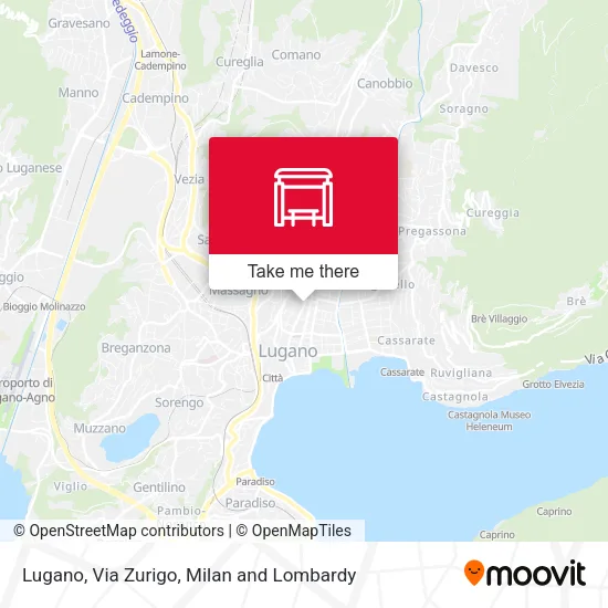 Lugano, Via Zurigo map