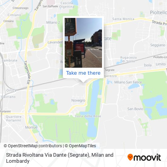 Strada Rivoltana Via Dante (Segrate) map