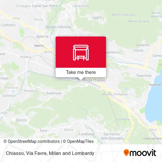 Chiasso, Via Favre map