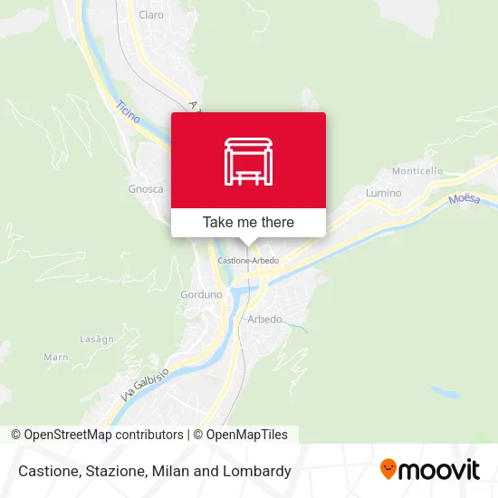 Castione, Stazione map