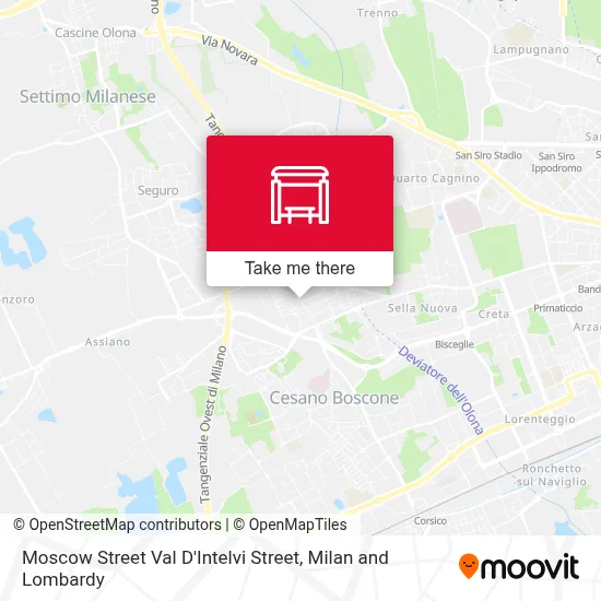 Moscow Street Val D'Intelvi Street map