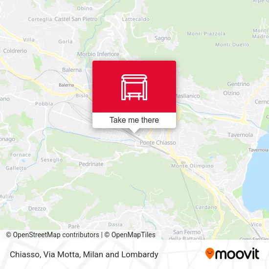 Chiasso, Via Motta map