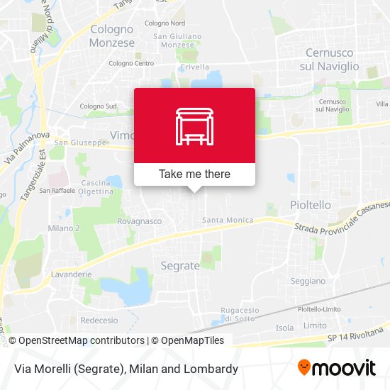 Via Morelli (Segrate) map