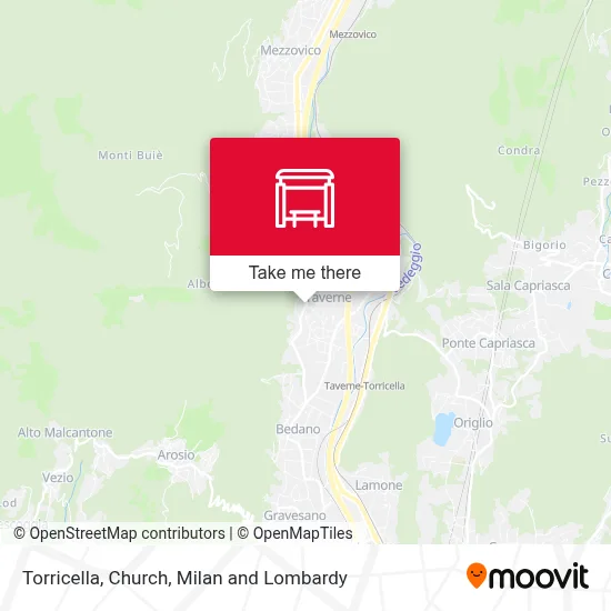 Torricella, Church map