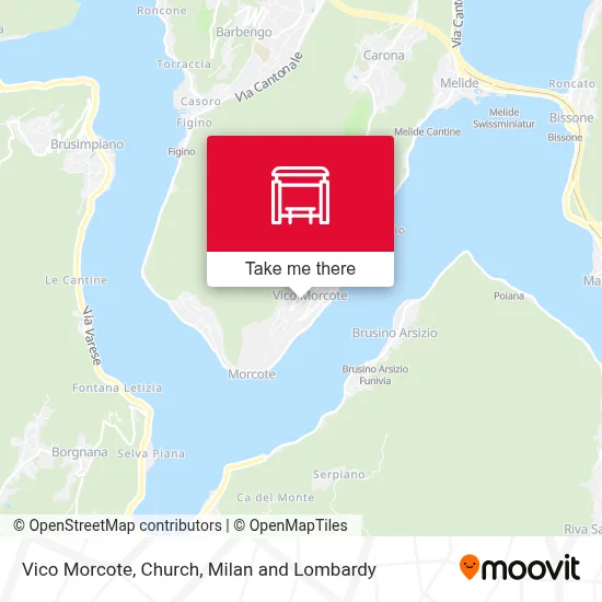Vico Morcote, Church map