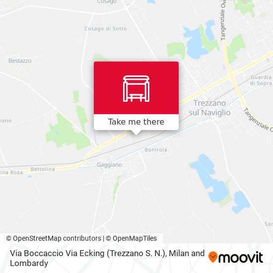Via Boccaccio Via Ecking (Trezzano S. N.) map