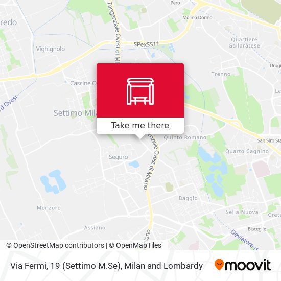 Via Fermi, 19 (Settimo M.Se) map