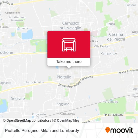 Pioltello Perugino map