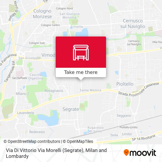 Via Di Vittorio Via Morelli (Segrate) map