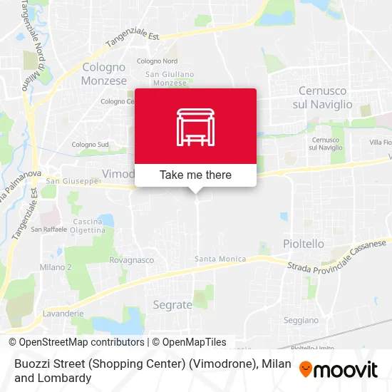 Buozzi Street (Shopping Center) (Vimodrone) map