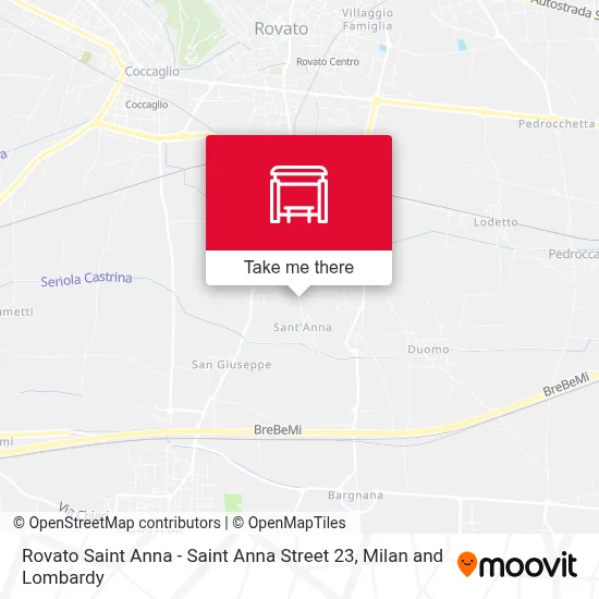 Rovato Saint Anna - Saint Anna Street 23 map