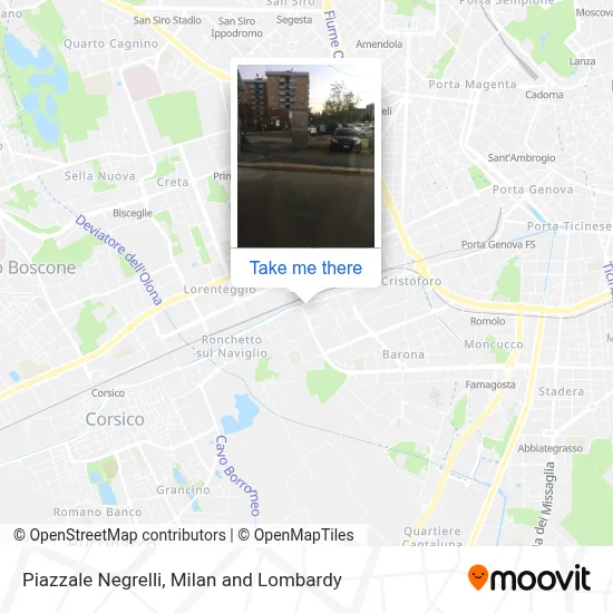Piazzale Negrelli map
