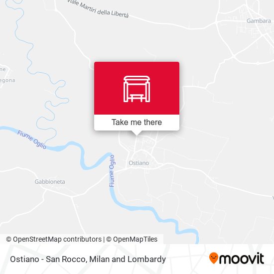 Ostiano - San Rocco map