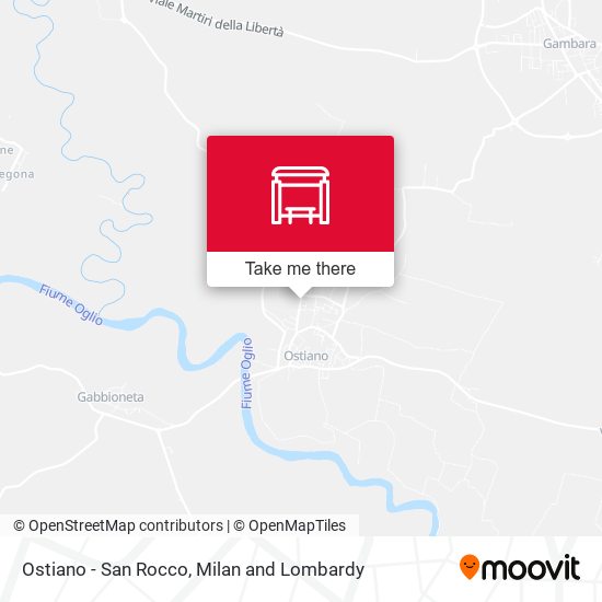Ostiano - San Rocco map