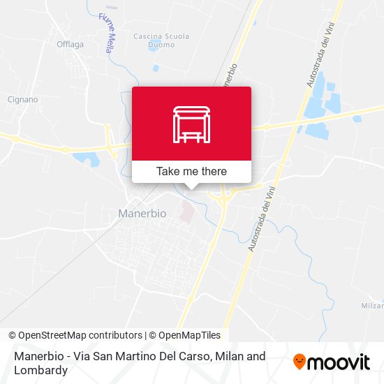 Manerbio - Via San Martino Del Carso map