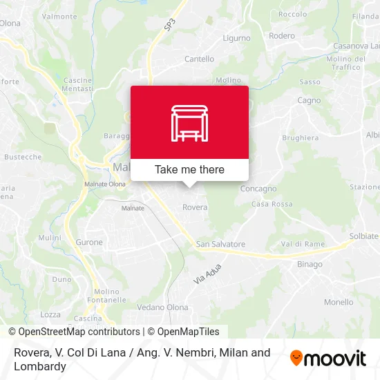 Rovera, Col Di Lana Street / Corner Nembri Street map