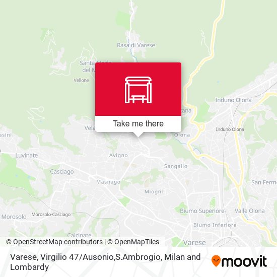 Varese, Virgilio 47 / Ausonio,S.Ambrogio map