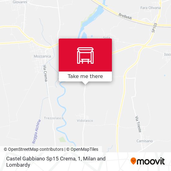 Castel Gabbiano Sp15 Crema, 1 map