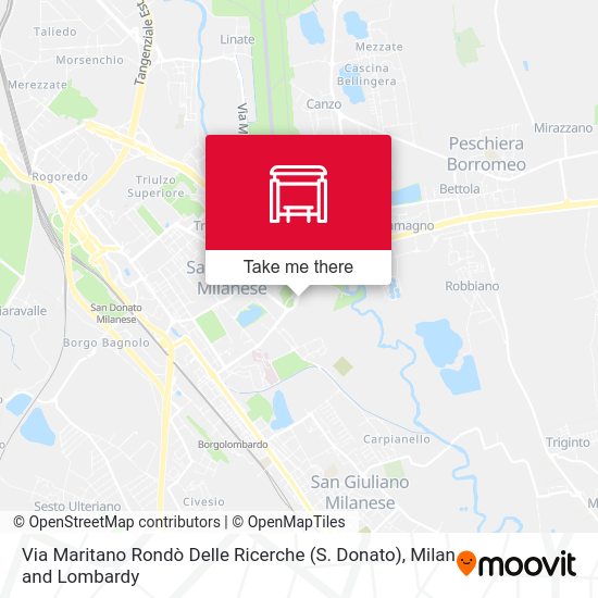 Via Maritano Rondò Delle Ricerche (S. Donato) map