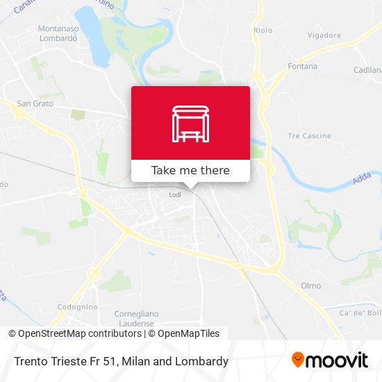 Trento Trieste Fr 51 map