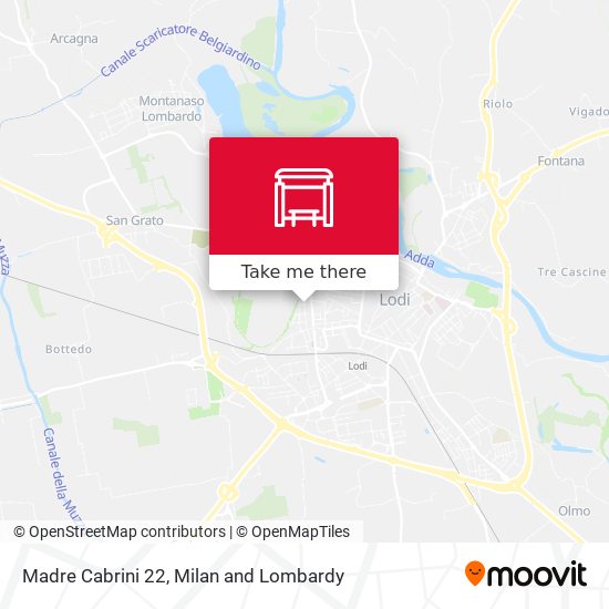 Madre Cabrini 22 map