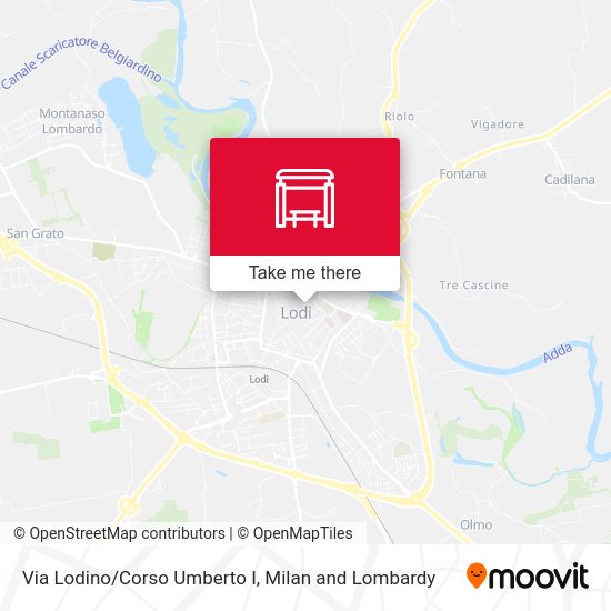Via Lodino/Corso Umberto I map