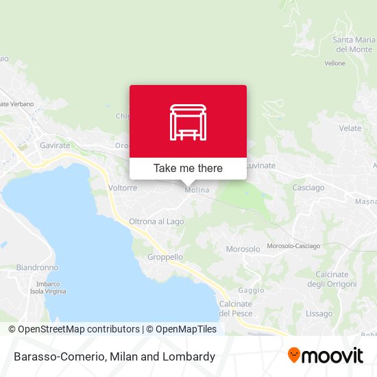 Barasso-Comerio map