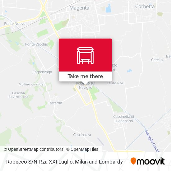 Robecco S/N P.za XXI Luglio map