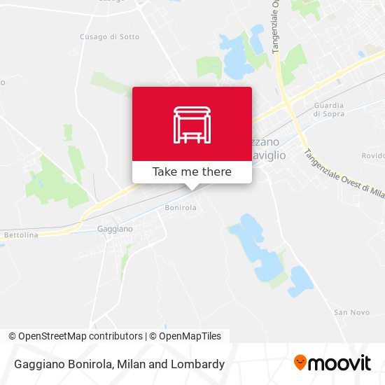 Gaggiano Bonirola map