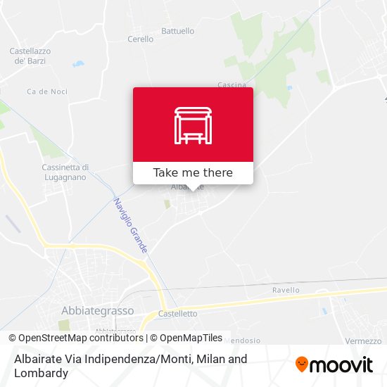 Albairate Via Indipendenza / Monti map