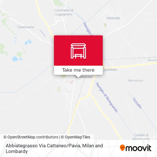 Abbiategrasso Via Cattaneo / Pavia map