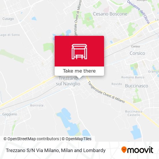Trezzano S/N Via Milano map