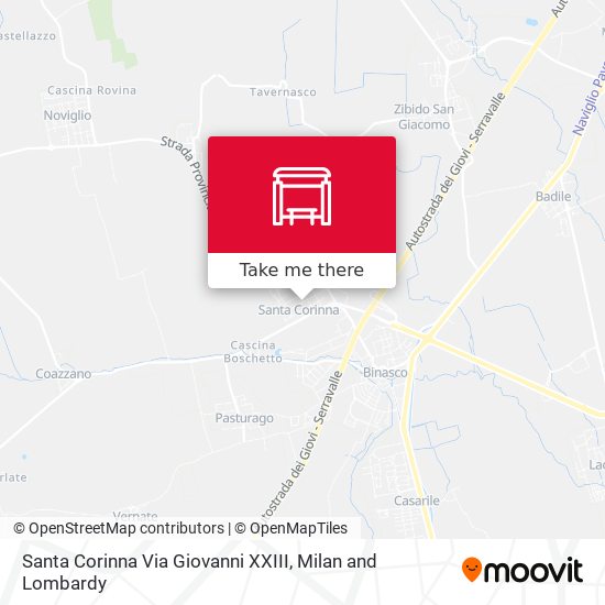 Santa Corinna Via Giovanni XXIII map