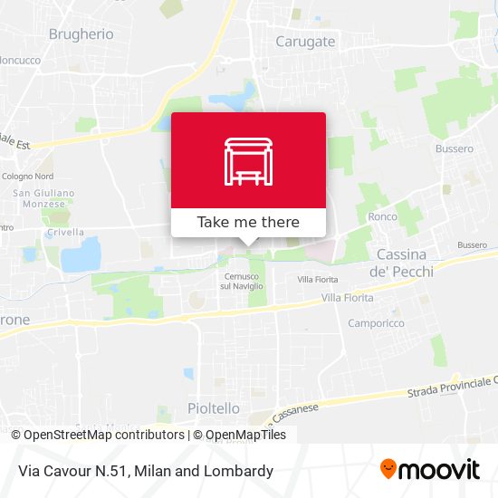 Via Cavour N.51 map