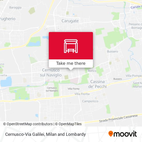 Cernusco-Via Galilei map