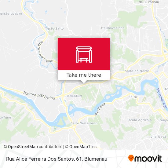 Mapa Rua Alice Ferreira Dos Santos, 61